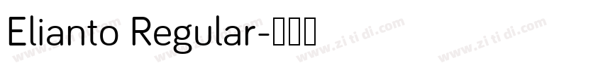Elianto Regular字体转换